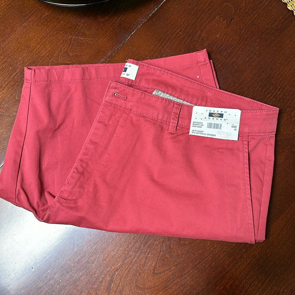 Joseph ABBOUD New Shorts Size 42 Color Magenta